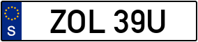 Trailer License Plate